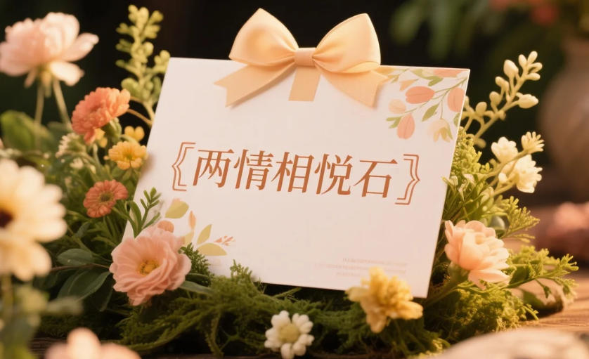 两情相悦石礼品卡--够时尚